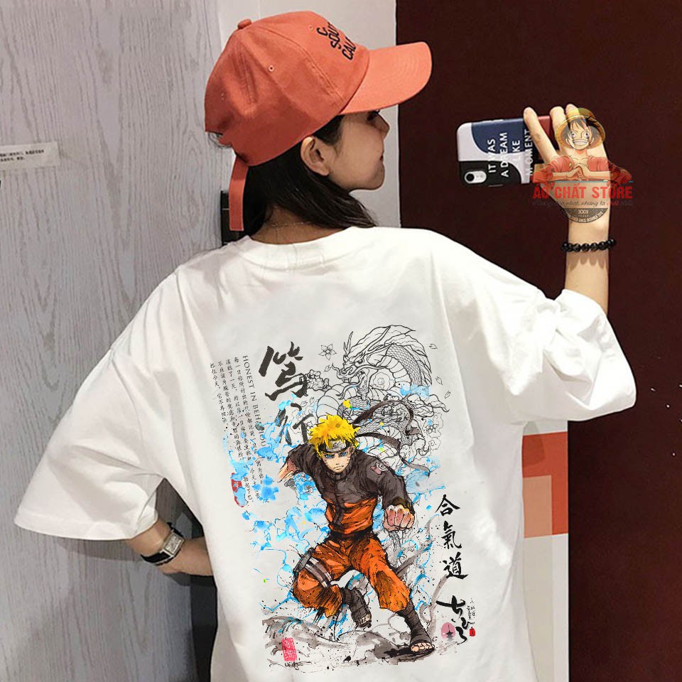 Áo naruto tay lỡ nam nữ unisex cực đẹp - áo tay lỡ naruto đẹp ac3