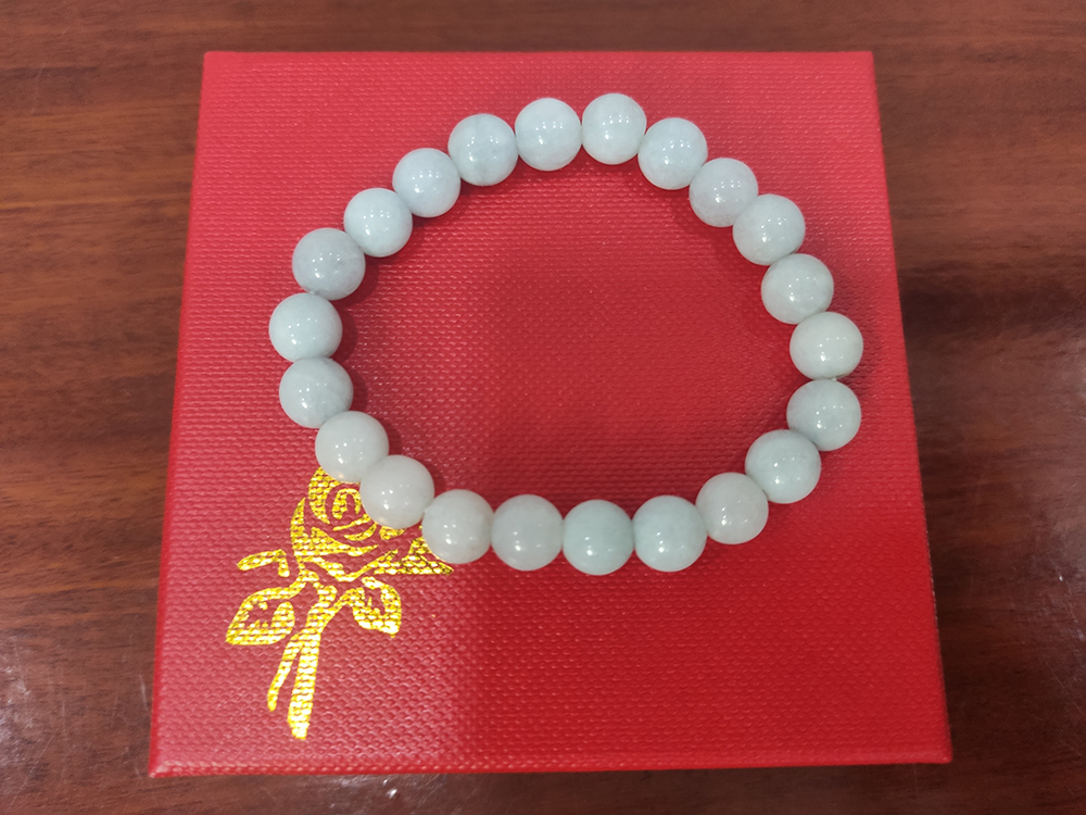 [HCM]Vòng tay phong thủy đá cẩm thạch 8 ly (Đá Myanmar)