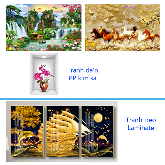 Combo 4 tranh vtc trang trí tường cb4-131220