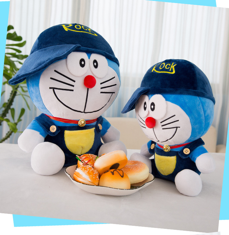 [SIÊU MỊN 100%] GẤU BÔNG DOREMON ĐÔRÊMON Nhồi Bông Đội Mũ  Siêu Dễ Thương [GIÁ CỰC SỐC]
