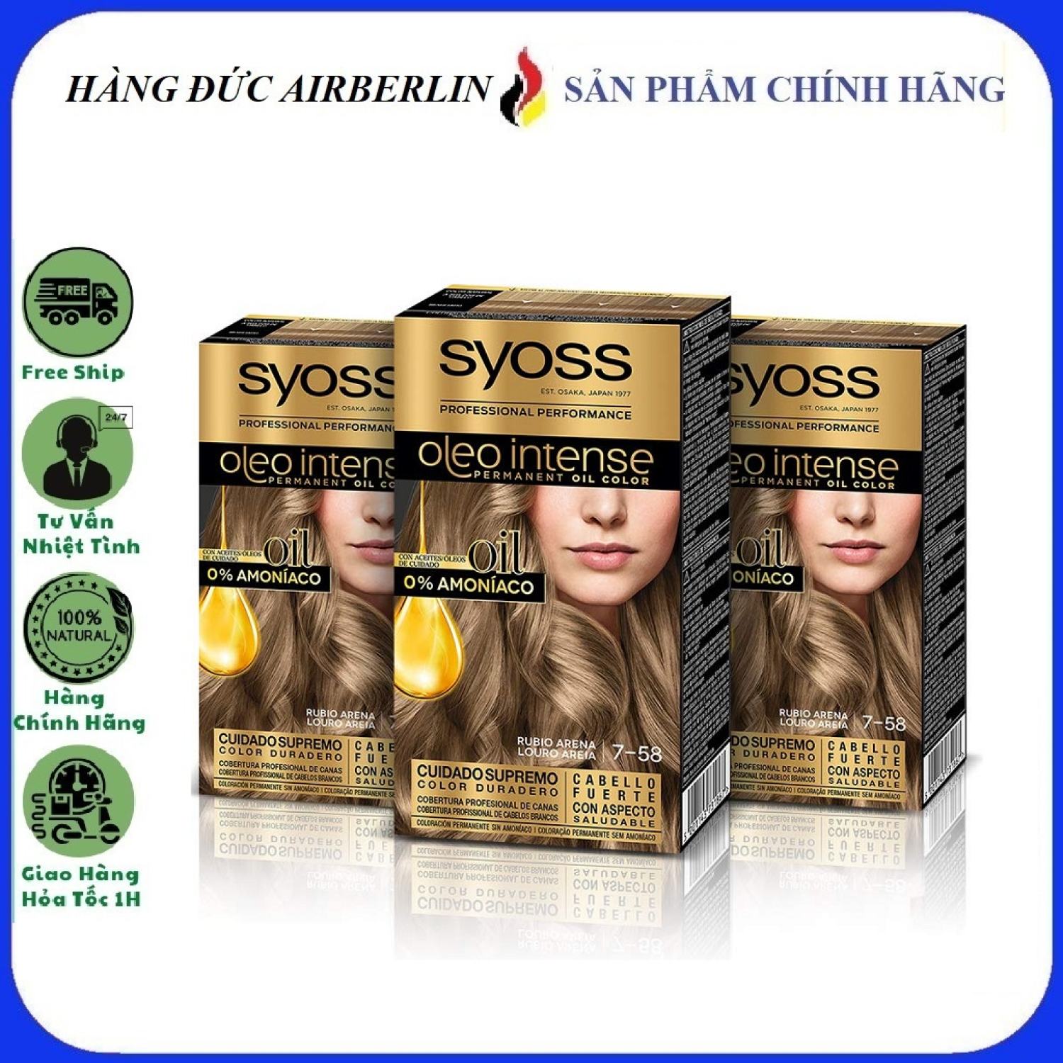 [Hàng Đức chính hãng.HN] Tẩy Tóc Syoss Đức 13-0, 13-5 và thuốᴄ nhuộm tóc {hangducairberlin}