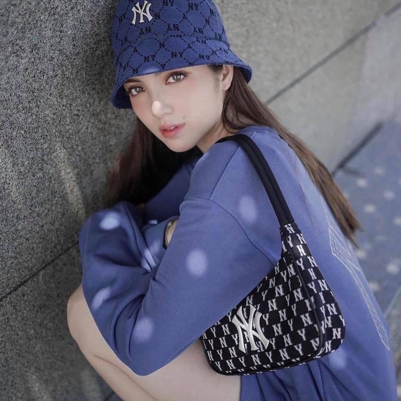 Denim Mlb Underarm Bag