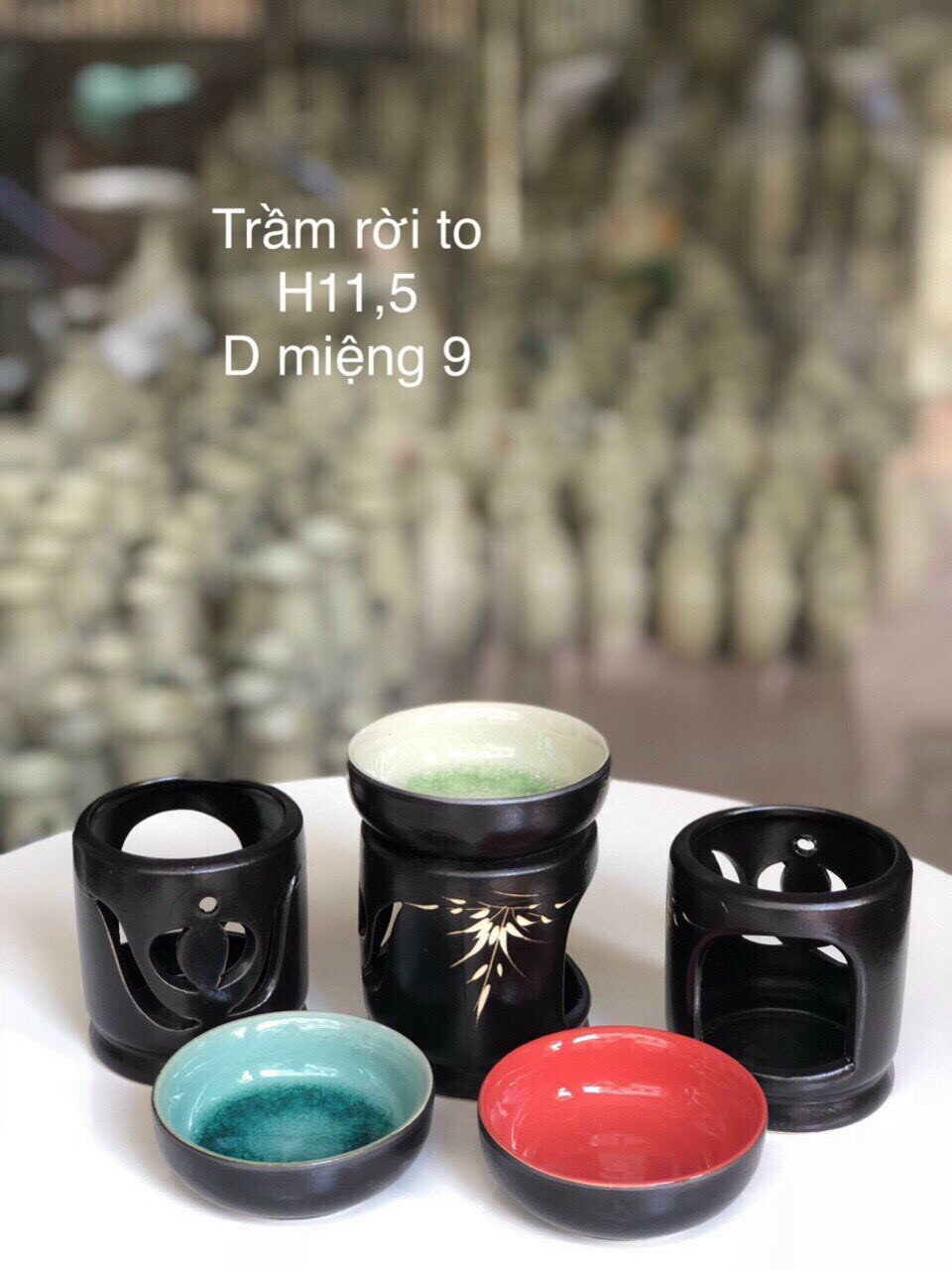 [HCM]ĐẾ ĐỐT TINH DẦU BẰNG NẾN TRỤ LỚN