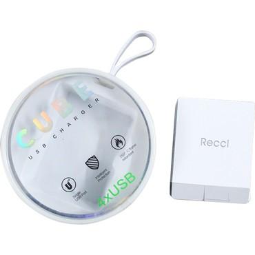 CỐC SẠC RECCI CUBE 4 CỔNG USB CHUẨN 2A