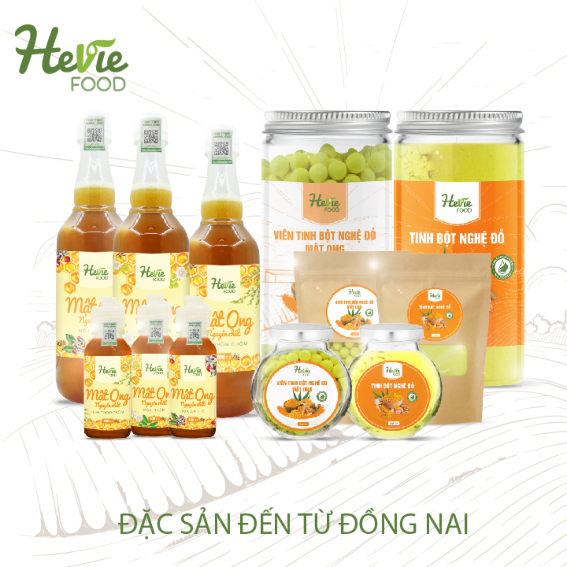 Tinh bột Nghệ đỏ 200g HeVieFood