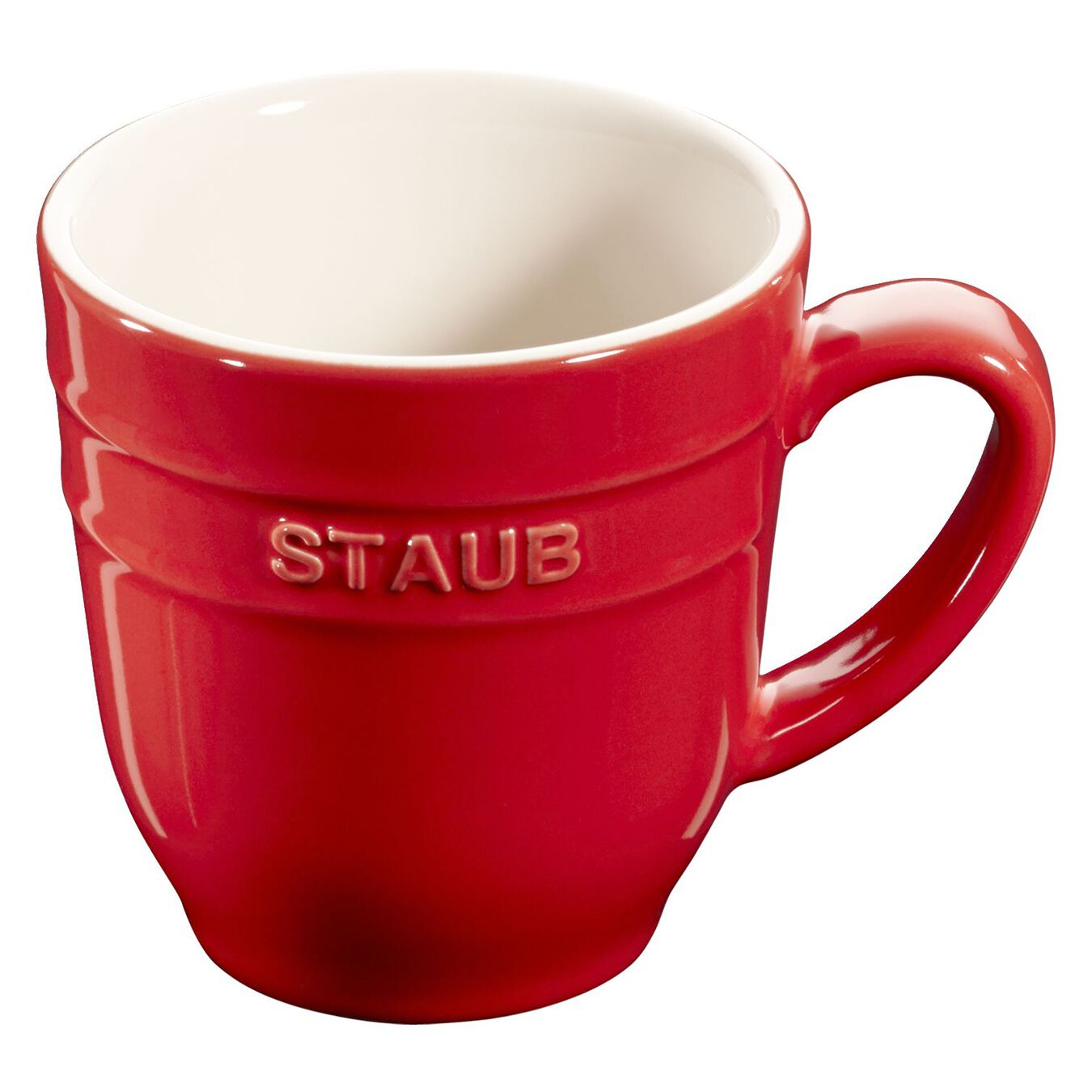 Cốc sứ uống cà phê staub 350ml, đỏ