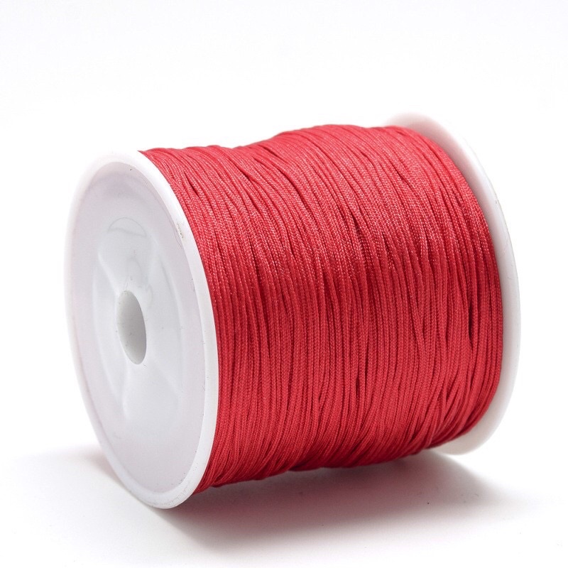 (Hệ màu mới) Dây ngọc đan vòng 0.8mm/ dây dù đan vòng handmade (bó 10m)