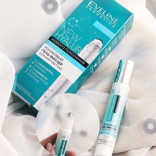 [Hoàn Tiền 8%]Thanh lăn giảm thâm quầng mắt Eveline New Hyaluron