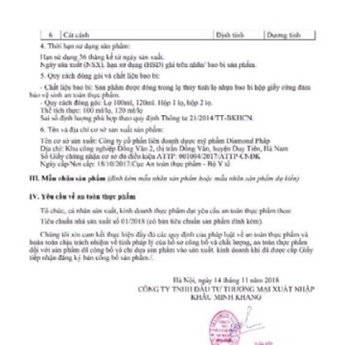 Cao ho Minh Khang (lọ 100ml)