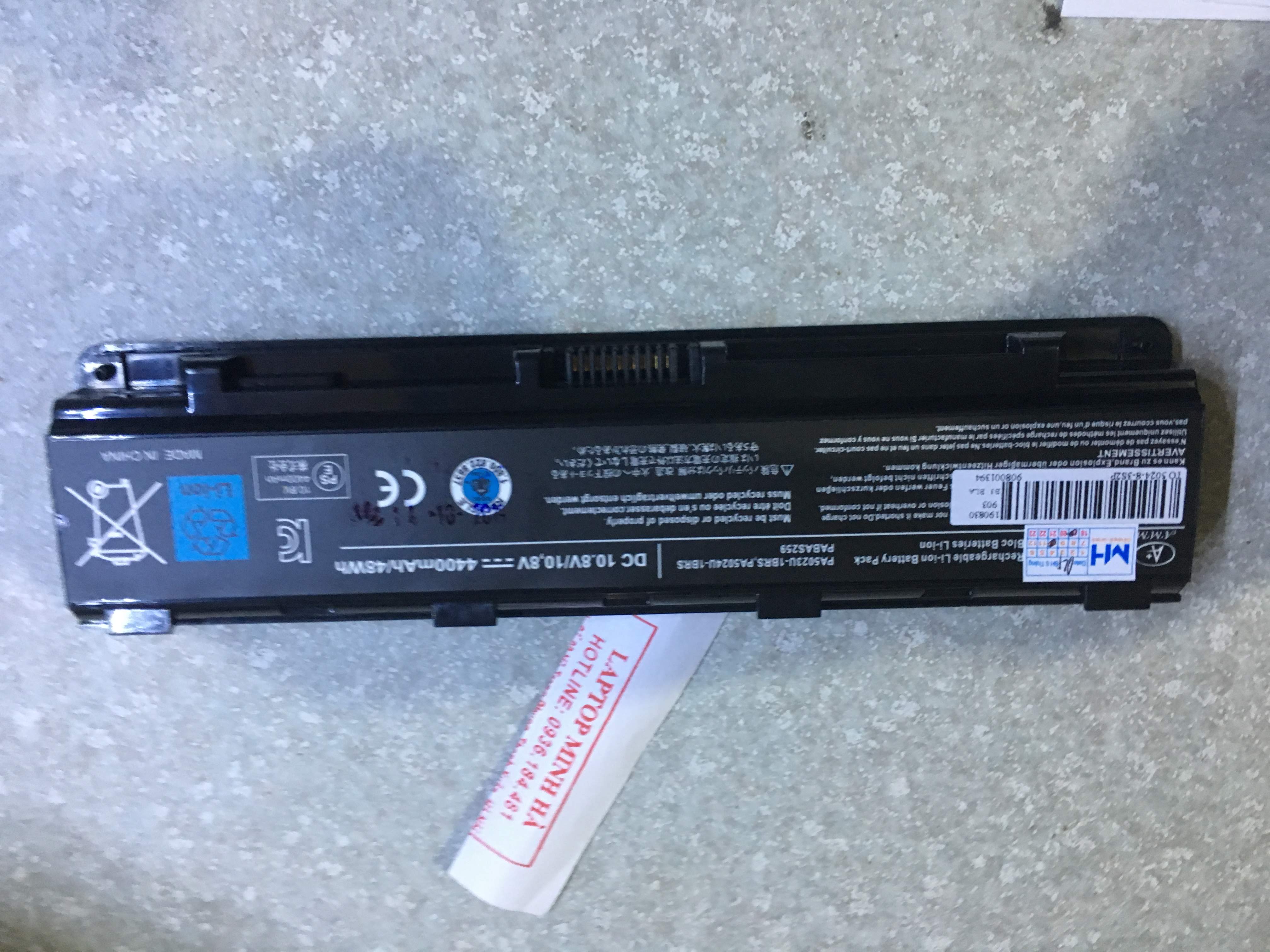 Pin laptop TOSHIBA Satellite L830 Series