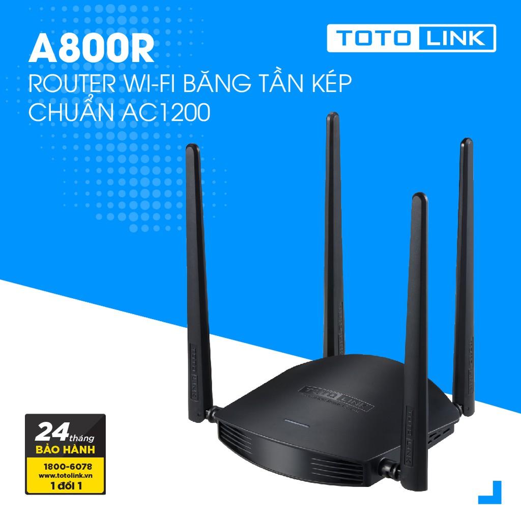 Router wifi băng tần kép Ac1200 Totolink A800R - Hãng...