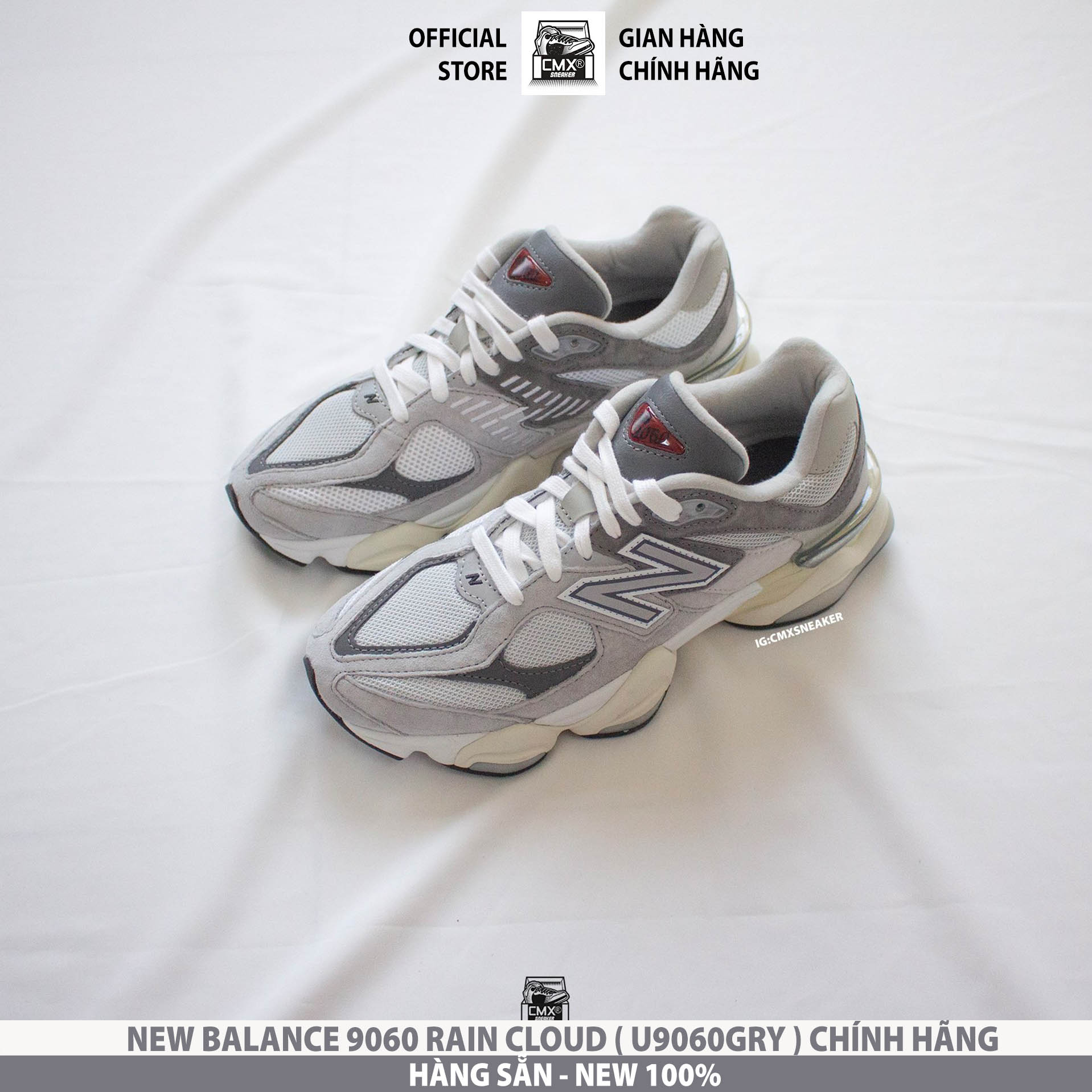 [ HÀNG CHÍNH HÃNG CÓ SẴN ] Giày NEW BALANCE 9060 RAIN CLOUD ( U9060GRY ) - AUTHENTIC 100%