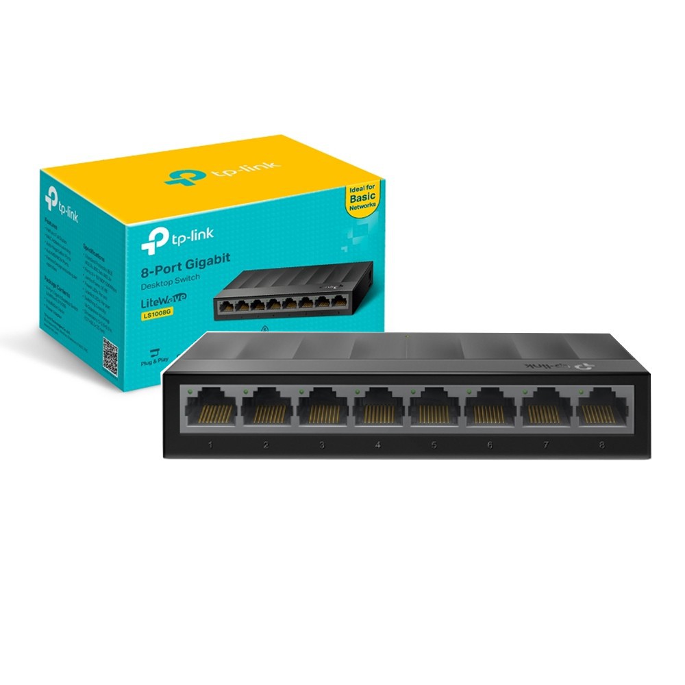 Switch TP-Link LS1008G 8 port Gigabit (1.0Gbps) New (Thiết bị chuyển mạng)