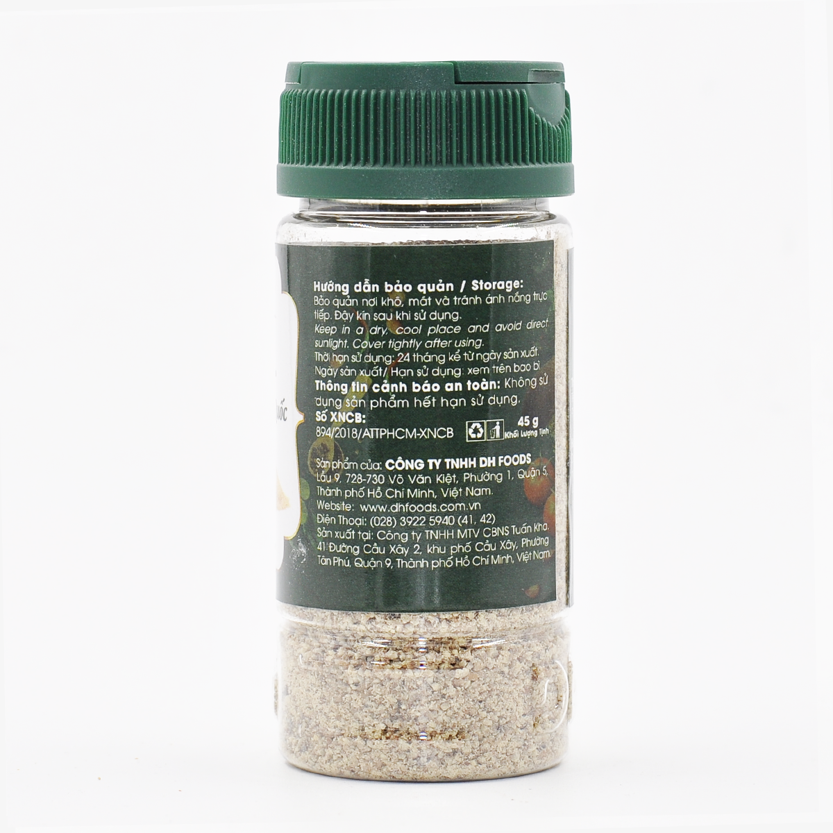 Tiêu sọ xay Phú Quốc Dh Foods 45g