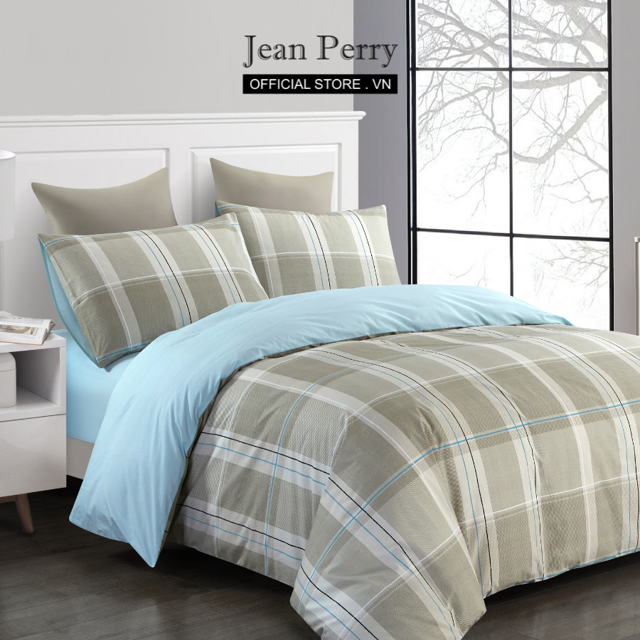Bộ ga áo gối kèm vỏ chăn cotton jean perry monde 1m2x2m 1m4x2m 1m6x2m 1m8x2m +30cm