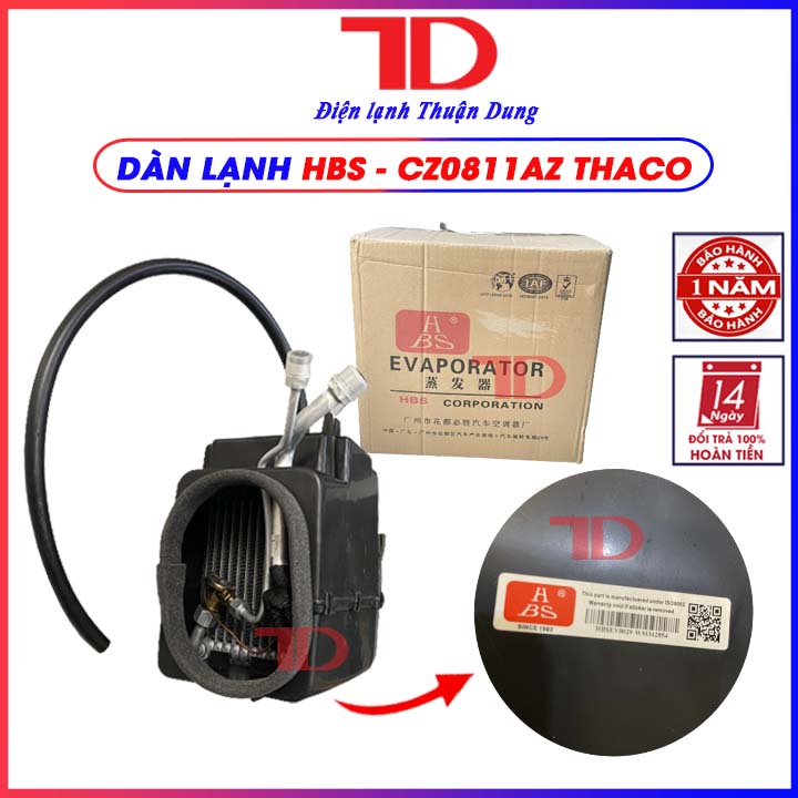Dàn lạnh xe tải Thaco Ollin van vuông - Điện Lạnh Thuận Dung