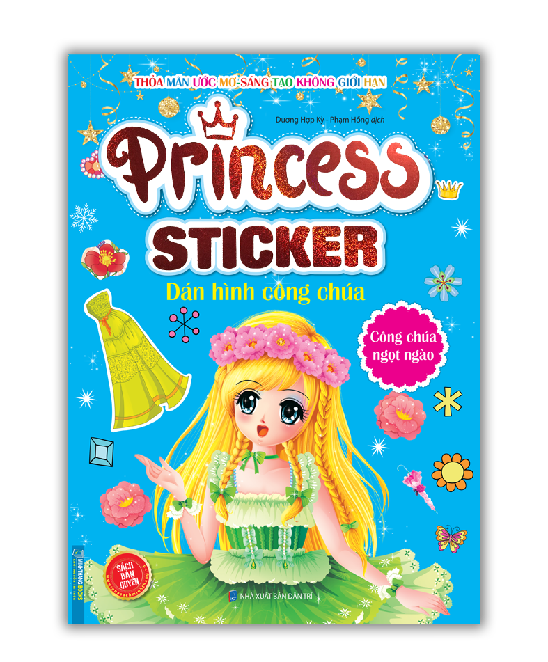 Princess sticker - Dán hình công chúa - Công chúa ngọt ngào