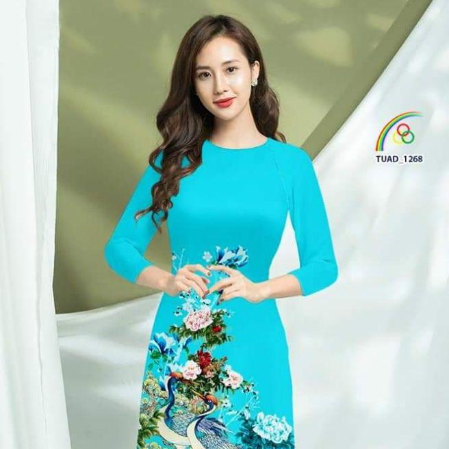 Áo dài may sẵn kèm chân váy