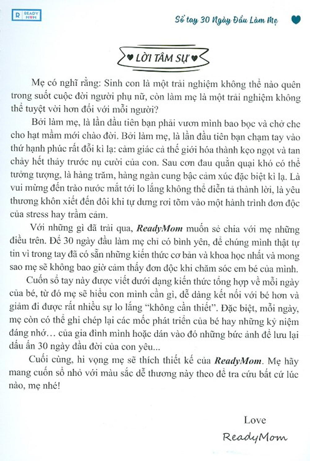Sổ Tay 30 Ngày Đầu Làm Mẹ