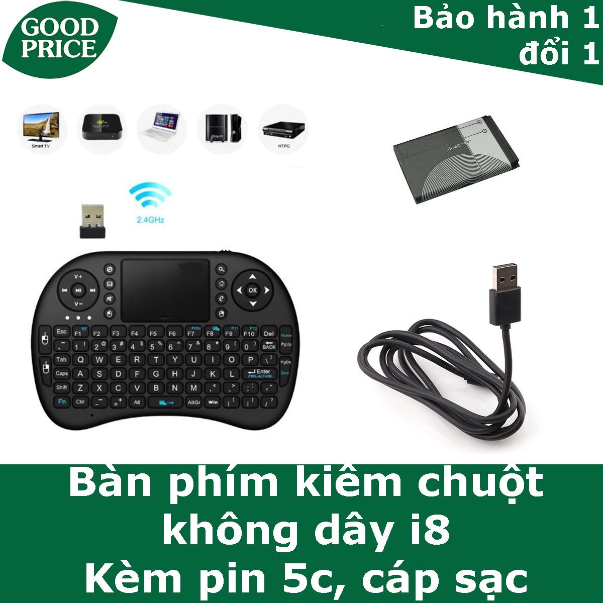 Deal Ưu Đãi Bàn Phím Mini Có Vùng Rê Chuột Không Dây - Kèm Sạc, Pin - MWK I8 Deal Ưu Đãi Bàn Phím Mini Có Vùng Rê Chuột Không Dây - Kèm Sạc, Pin - MWK I8