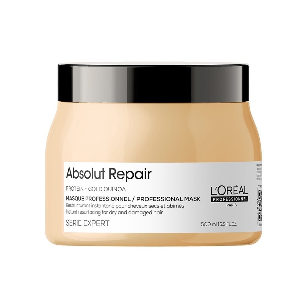 Dầu hấp phục hồi tóc hư tổn L'Oreal Professionnel Serie Expert Absolut Repair Protein + Gold Quinoa 500ml
