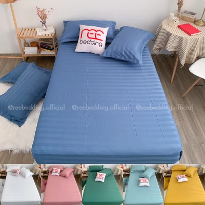 Bộ ga giường và vỏ gối Cotton 3F Khách sạn REE Bedding dày dặn đủ size nệm CF95