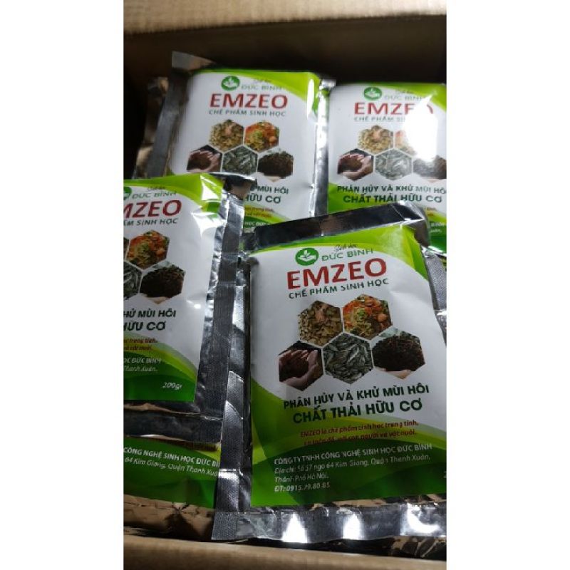 Emzeo-Chế phẩm phân hủy và khử mùi hôi chất thải hữu cơ