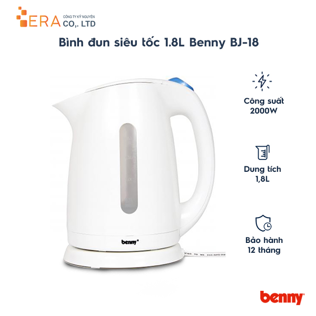 Bình siêu tốc Benny BJ-18 1.8L