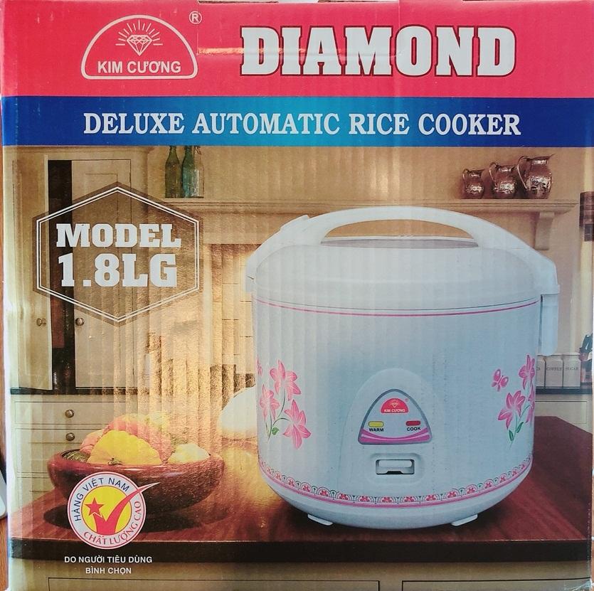 NỒI CƠM ĐIỆN KIM CƯƠNG NẮP GÀI 1,8LG