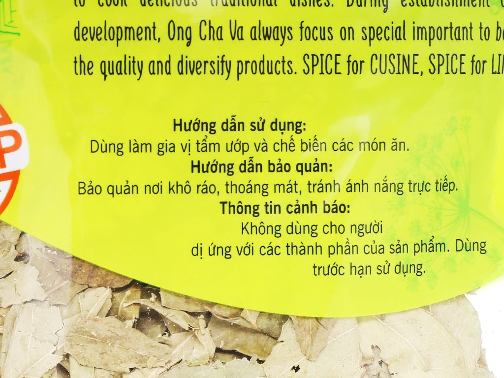 Lá cà ri Ông Chà Và gói 40g