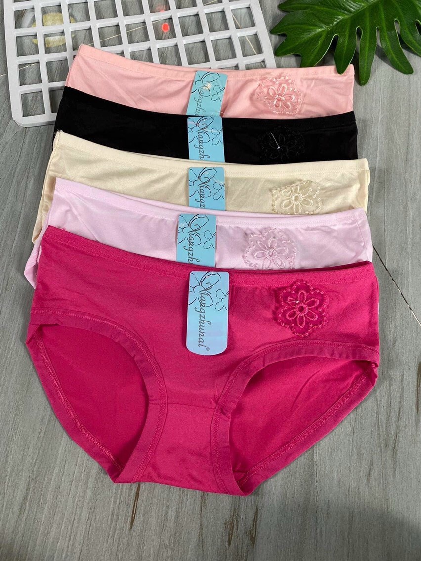 Bộ 10 quần lót nữ thun cotton cao cấp, size 50-65kg