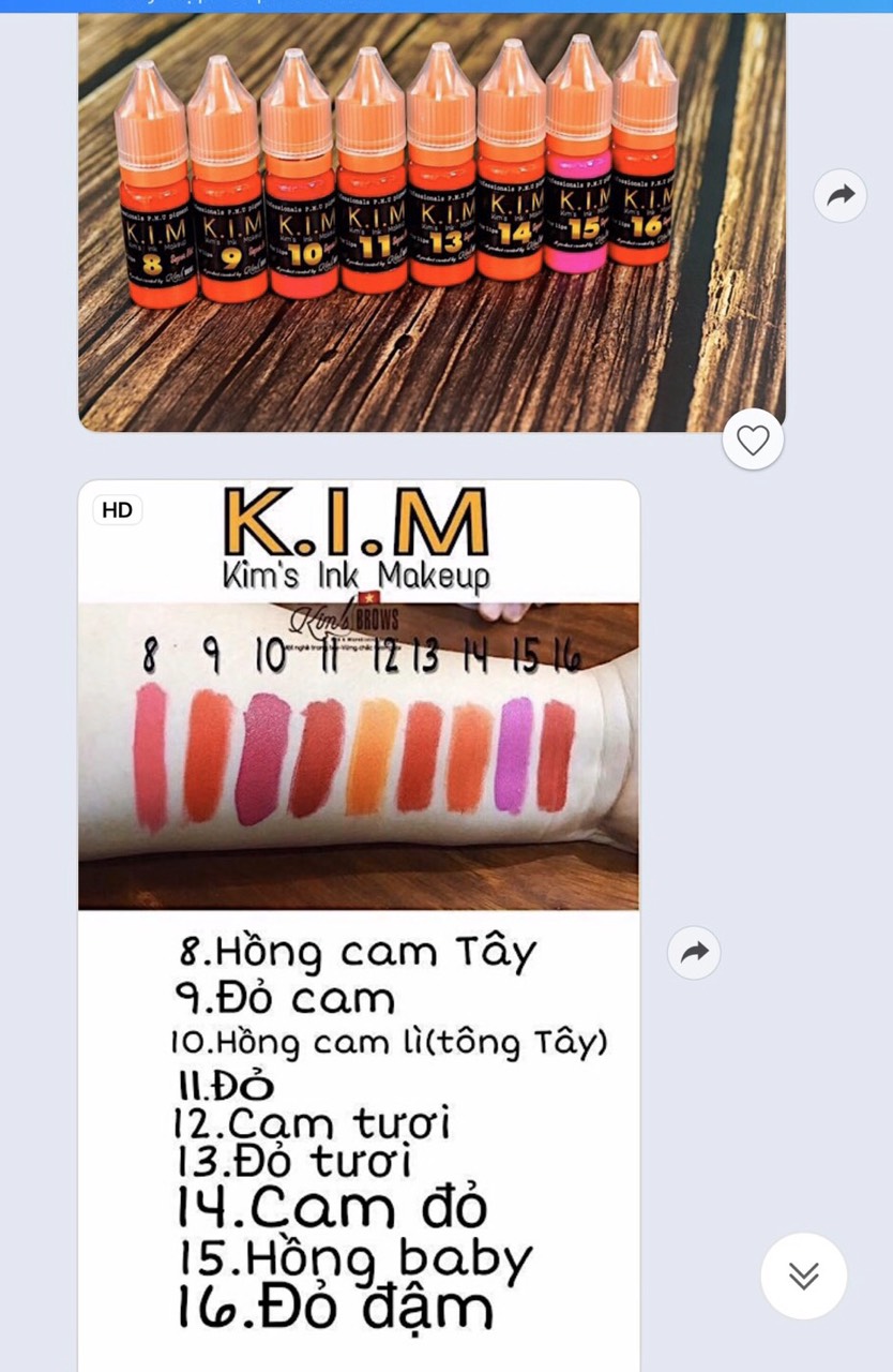 [HCM]Mực Xăm Phun Thiên Kim