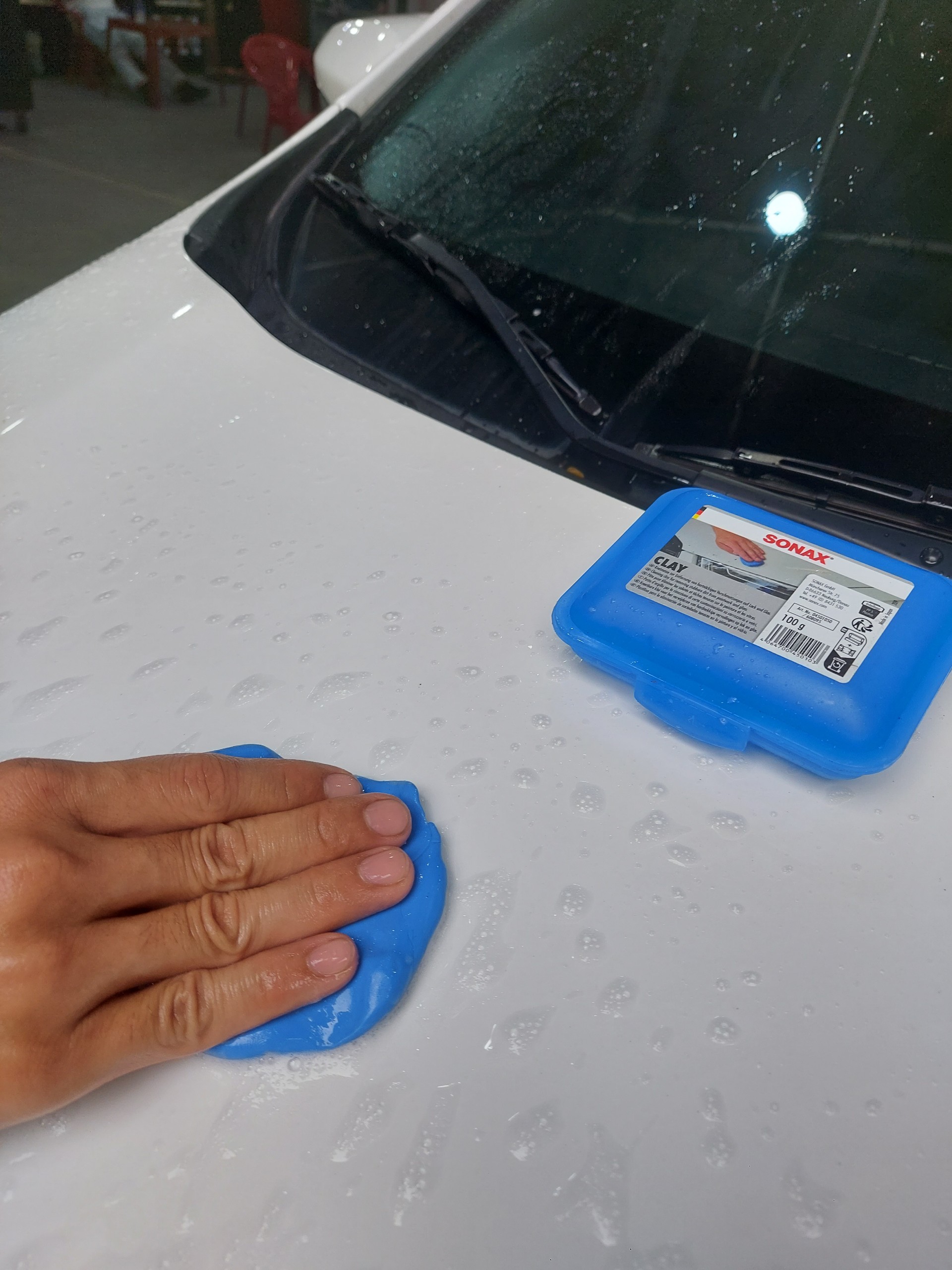 Đất Sét Tẩy Bụi Sơn Màu Xanh - SONAX Clay