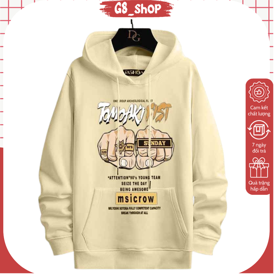 [ Ảnh Thật ] ÁO HOODIE UNISEX TAY ĐẤM Nam Nữ BASIC CAO CẤP