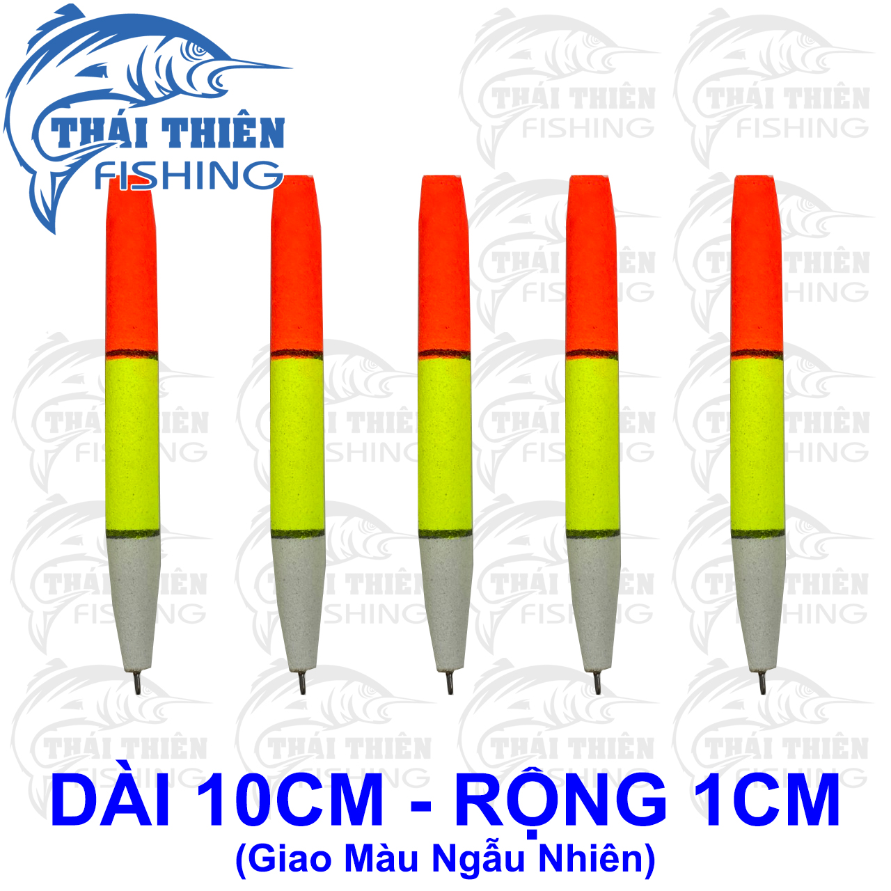 Phao Câu Cá Bằng Mút Xốp Hình Bút Chì Nhiều Kích Cỡ, Màu Sắc Bộ 5 Cái