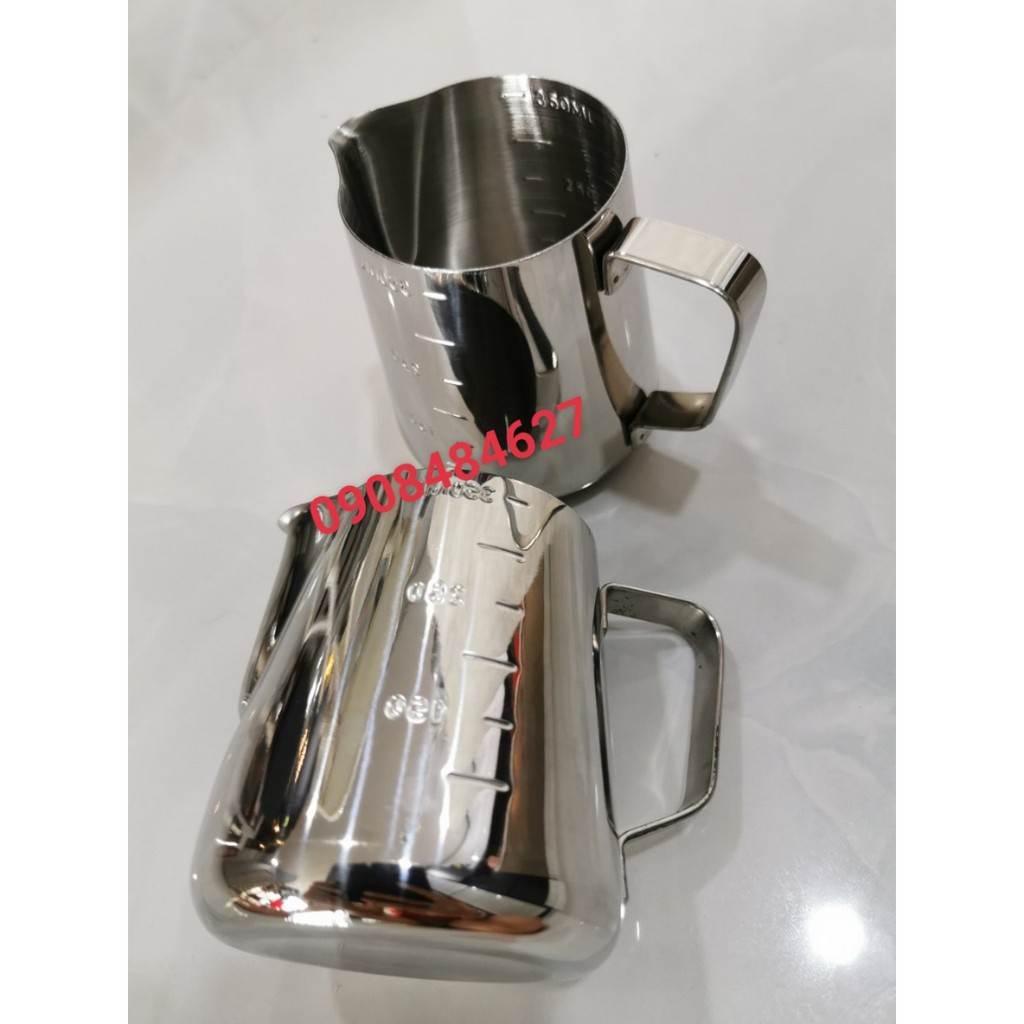 Ca Đánh Sữa Inox Có Vạch Chia.