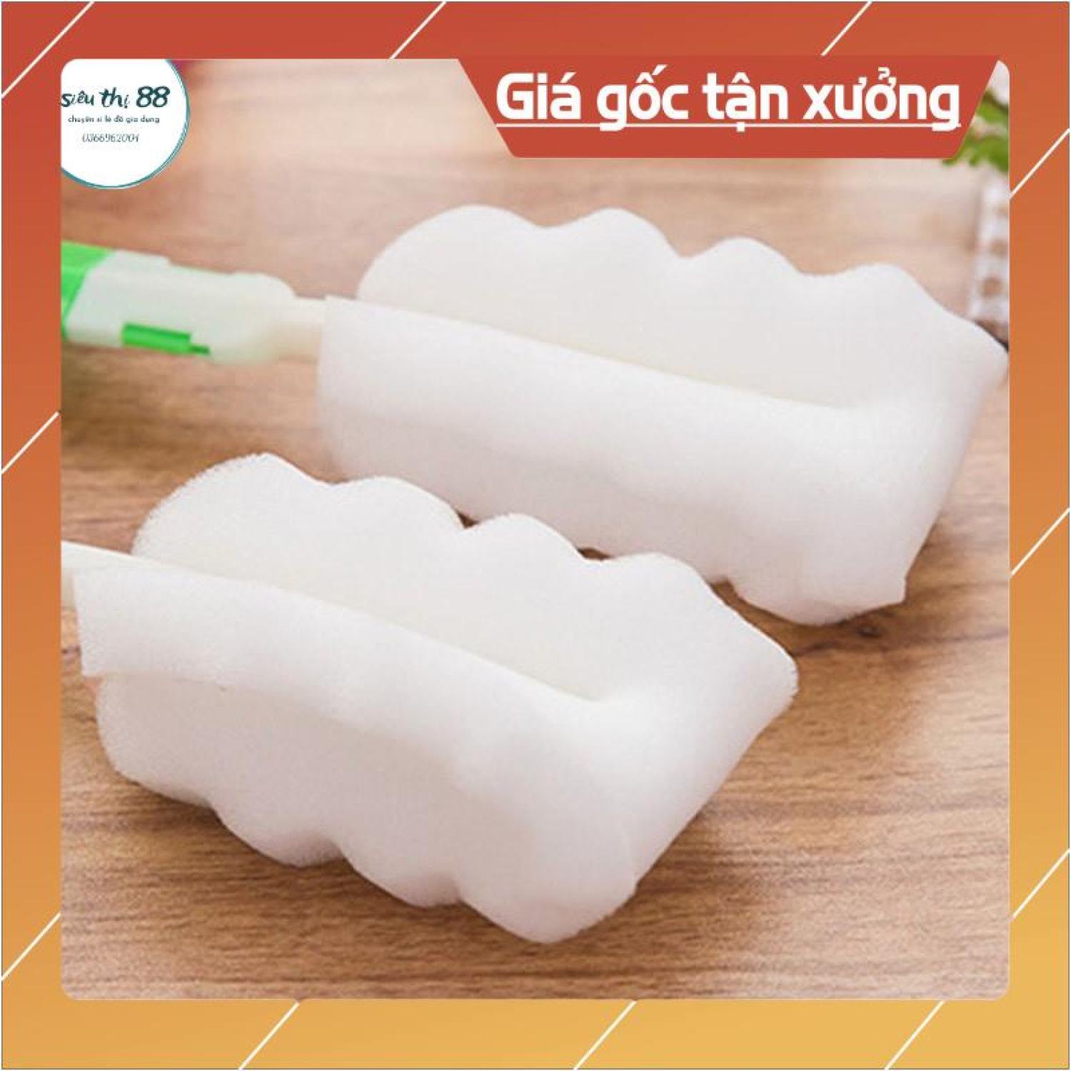Que Rửa Cốc, Bình Sữa Mút Tiện Dụng - Que Rửa Cốc Bọt Biển (Nhiều Màu)