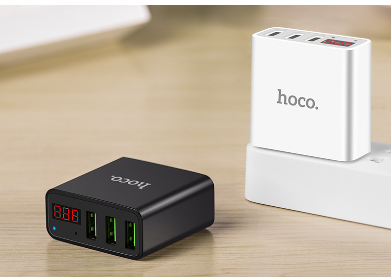 [HCM]Adapter Sạc 3 Cổng 3A Hoco C15