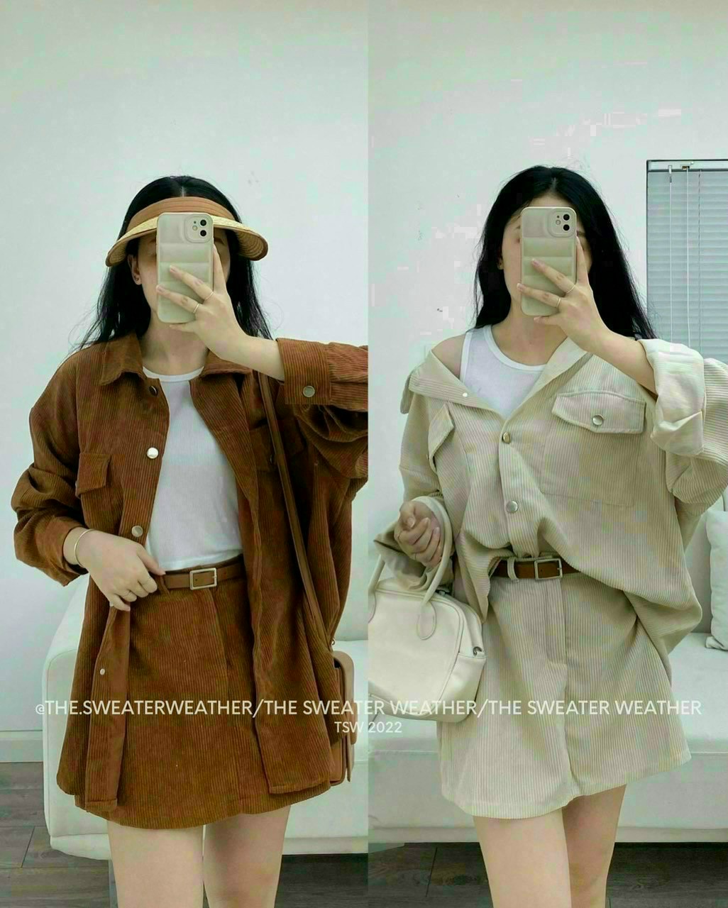 Sale xịn giá hời - sét váy nhung tăm xinh xắn cho các nàng up