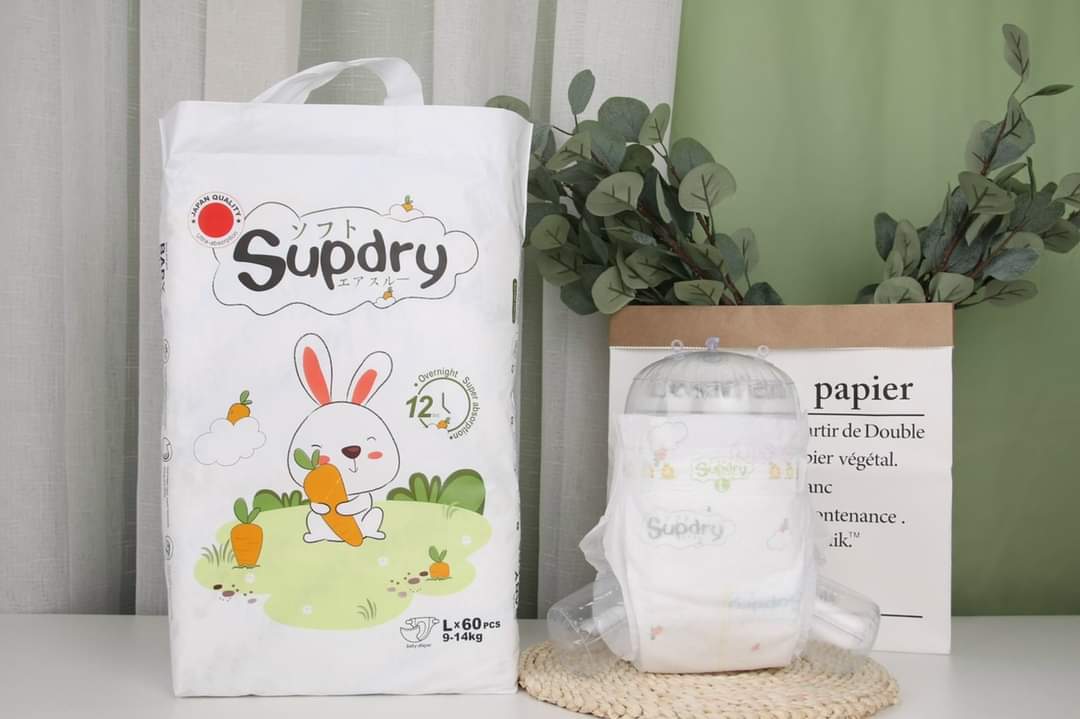 Bỉm/ Tã dán/ Supdry Siêu Mỏng, Siêu Nhẹ, Siêu Thấm cho mùa hè