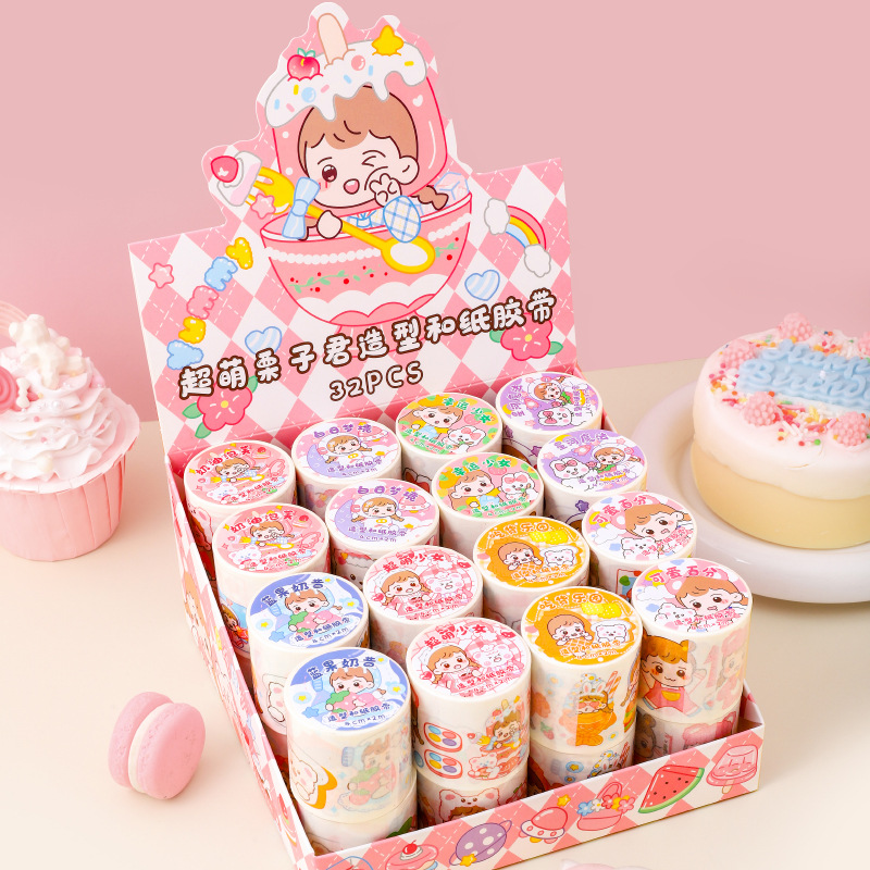 Washi tape trang trí sổ tay nhật ký hình dán cute sticker trang trí sổ tay