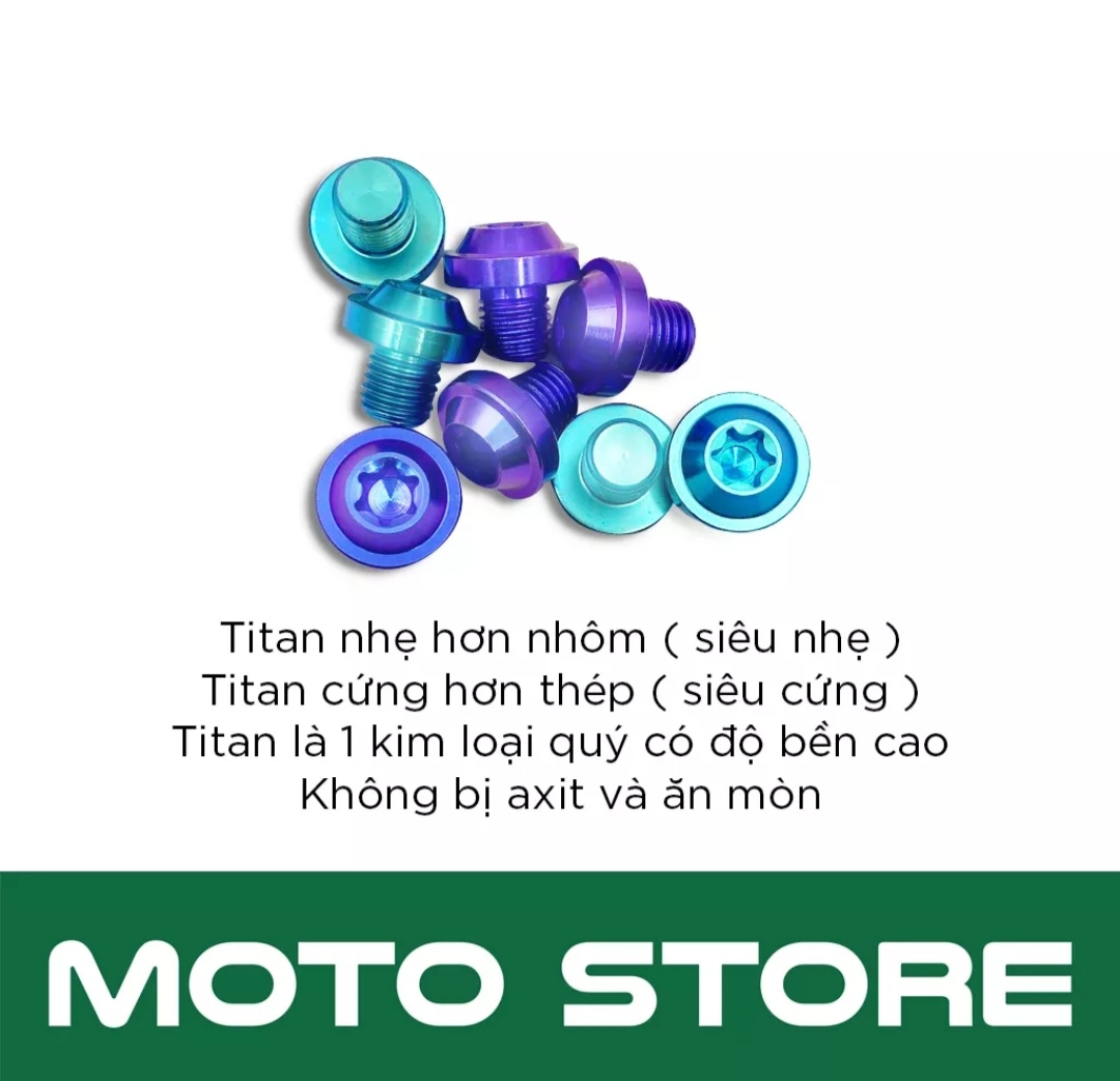 Ốc Titan GR5 Lắp Chắn Xích (Carte) Winner, Exciter ...