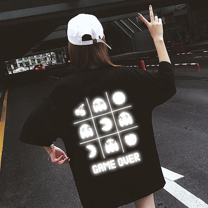 Áo thun phản quang unisex pacman
