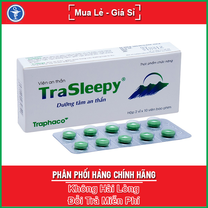 Viên an thần Trasleepy - Hỗ trợ dưỡng tâm, an thần