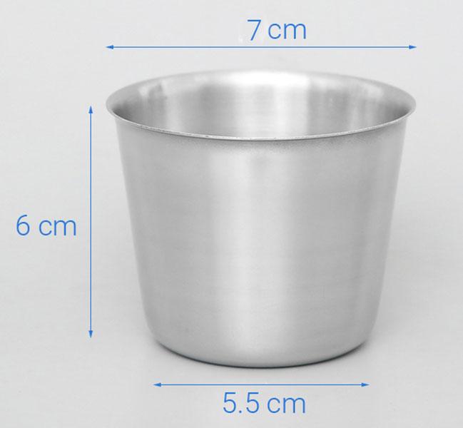 Combo 10 Ly Làm Nước Đá Inox Size 7-8 cm Bền Đẹp