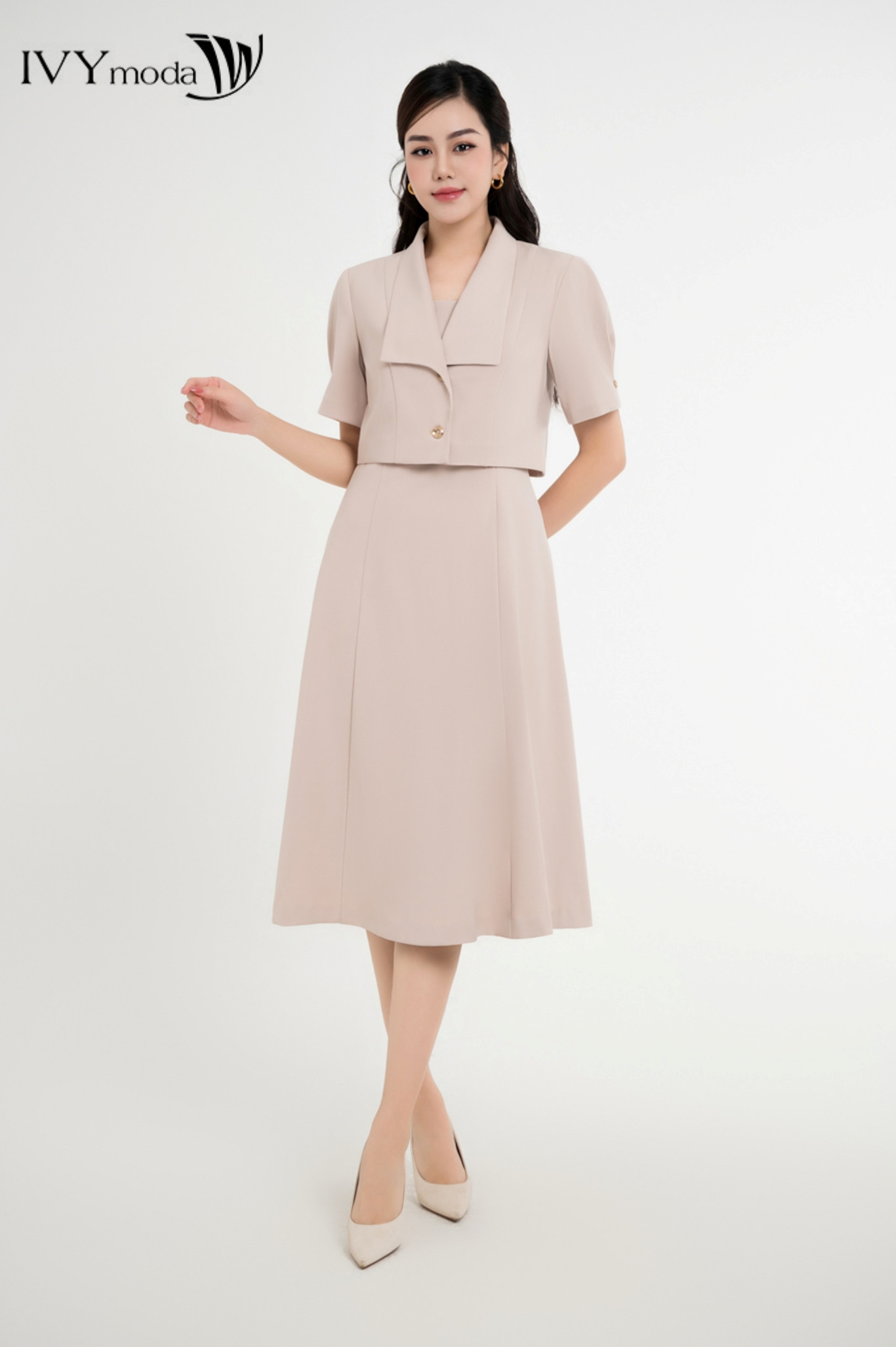 Áo vest cách điệu tay bồng IVY Moda MS 67M8263
