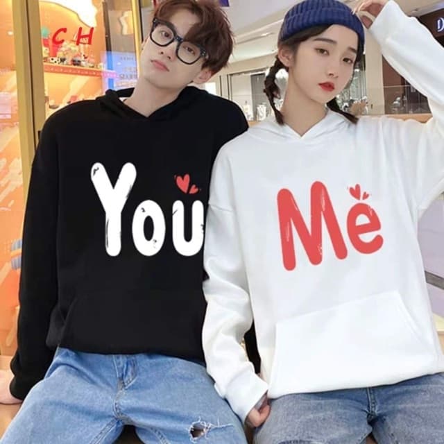Áo Hoodie Cặp Đôi Me You  Thời Trang (2 chiếc)