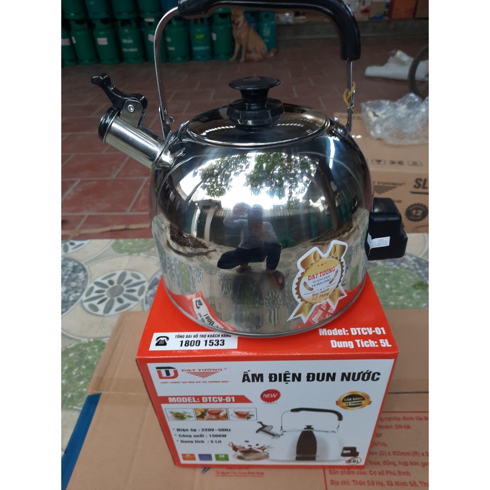 Ấm điện đun nước  5L Đạt Tường (có còi báo sôi)