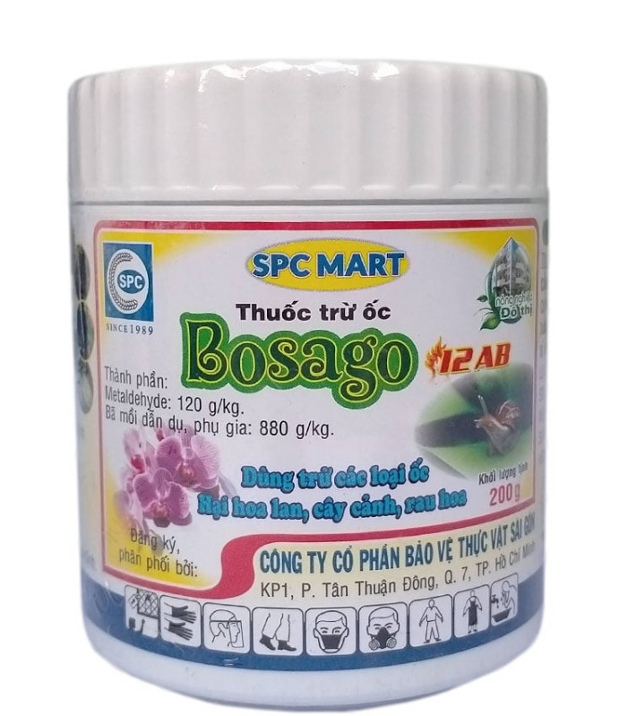 Thuốc trừ ốc bosago 12ab - hũ 200gram