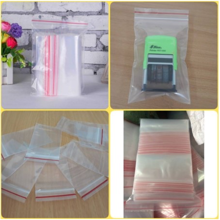 TÚI ZIPPER VIỀN ĐỎ BÁN THEO KÝ